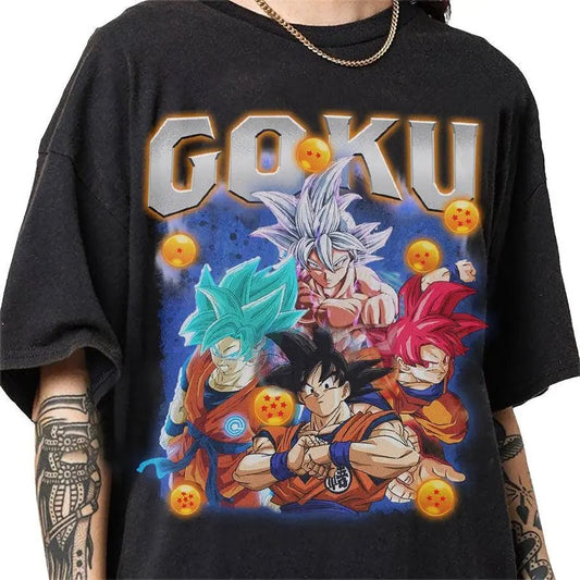 Goku Vintage T-Shirt, Anime Gift For Woman and Man Unisex T-Shirt Sweatshirt, Hoodie, Comfort Colors