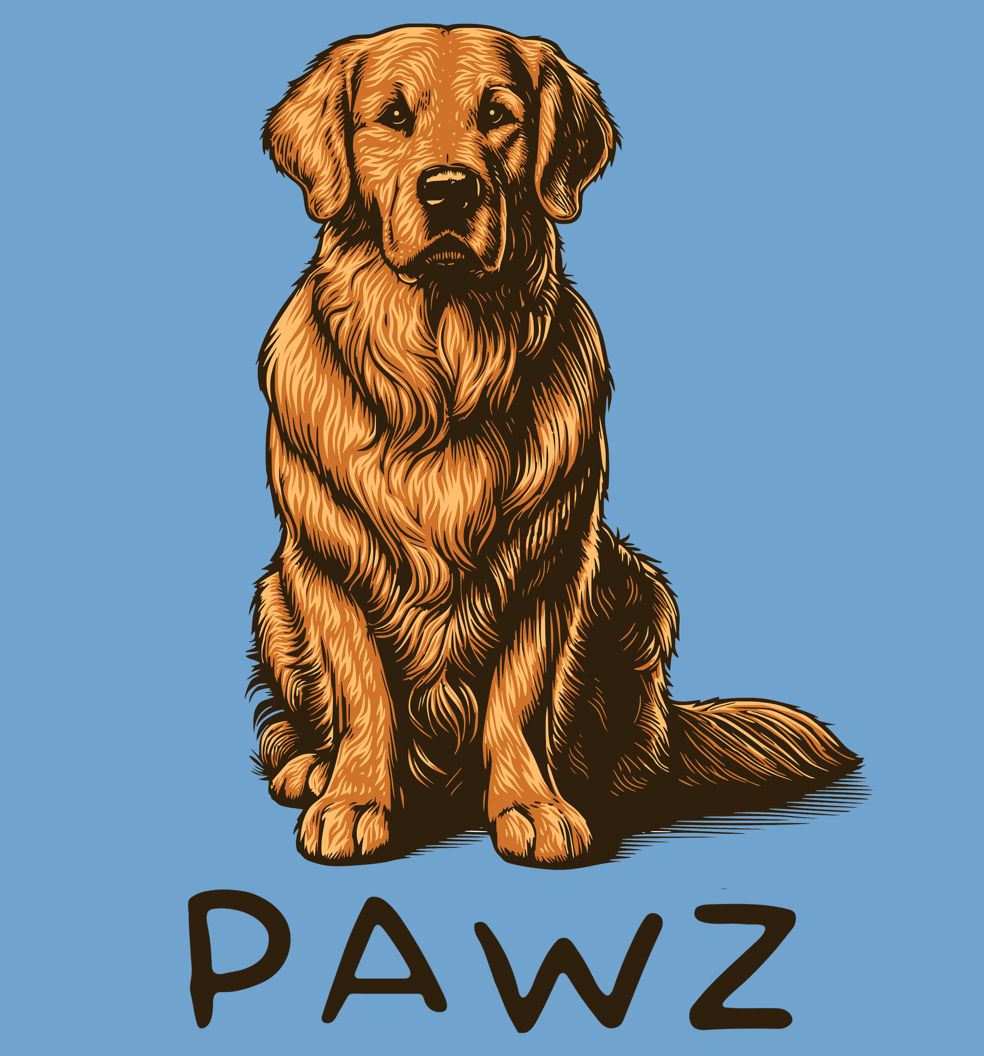 Golden Retriever (Adult Hoodie) T-Shirts, Sweatshirt | CoreVibeTees.com (Image 2)
