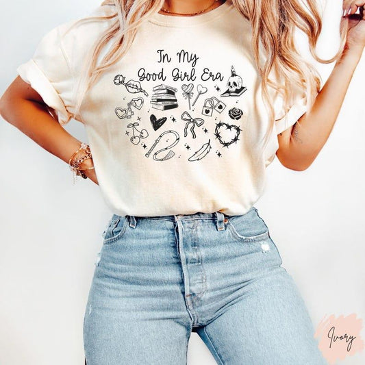 Good Girl Shirt Good Girl Era Trendy Dark Romance Reader Spicy Book Lover Shirt Smut Tee Bookworm Bookish Gift Book Club Tee