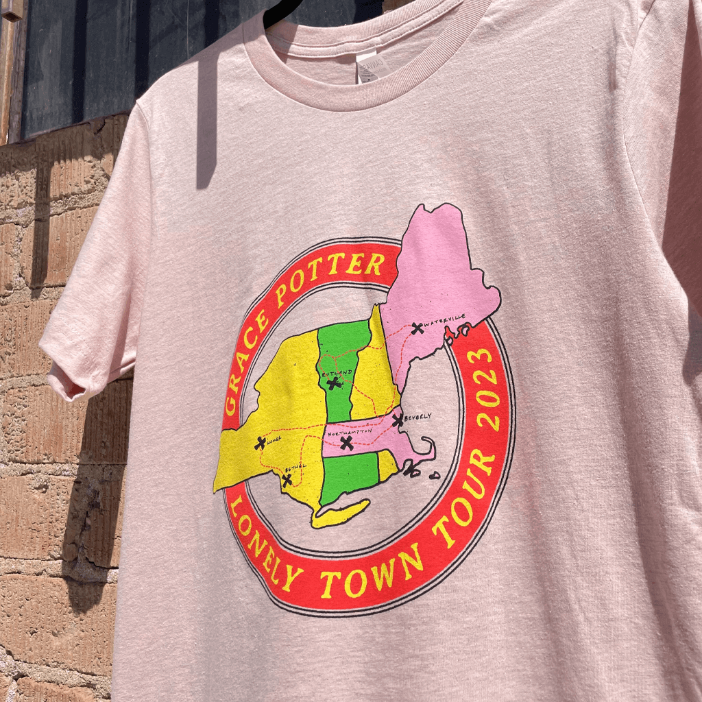 Lonely Town Tour Map T-Shirt Hoodie, Sweatshirt | CoreVibeTees.com (Image 2)