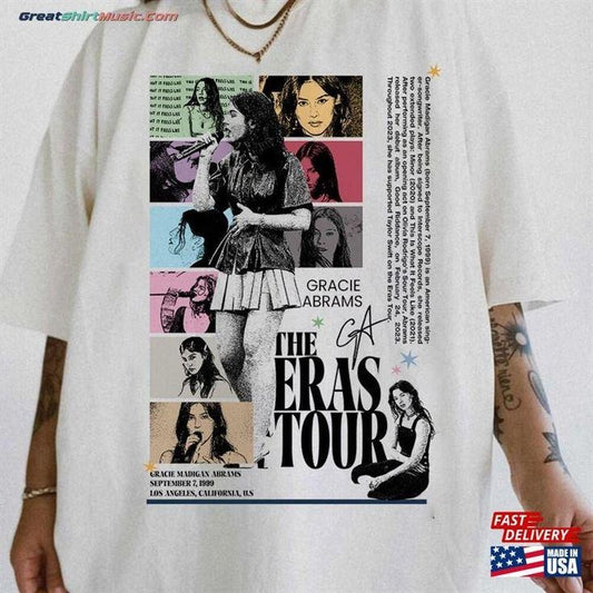 Gracie Abrams Era Tour Shirt, Graphic  Music Merch Tee