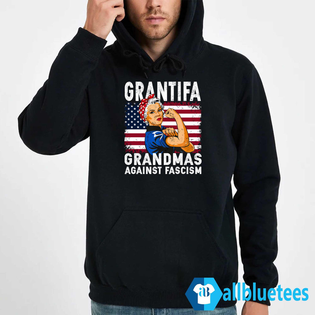 Grantifa Grandmas Against Fascism Flag Shirt