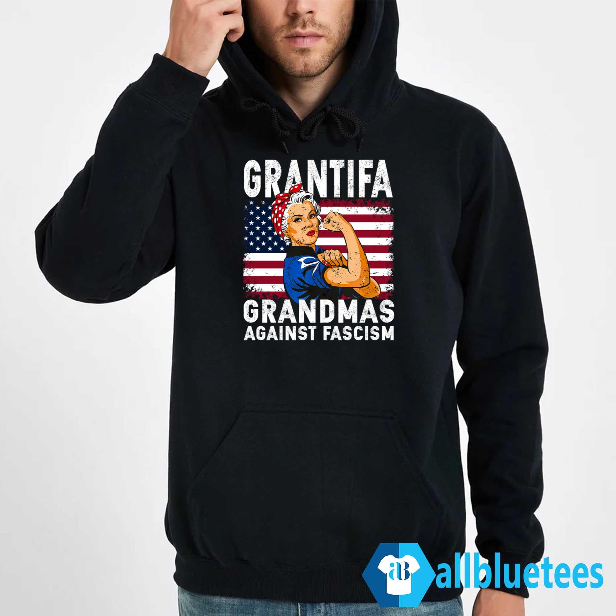 Grantifa Grandmas Against Fascism Flag Shirt