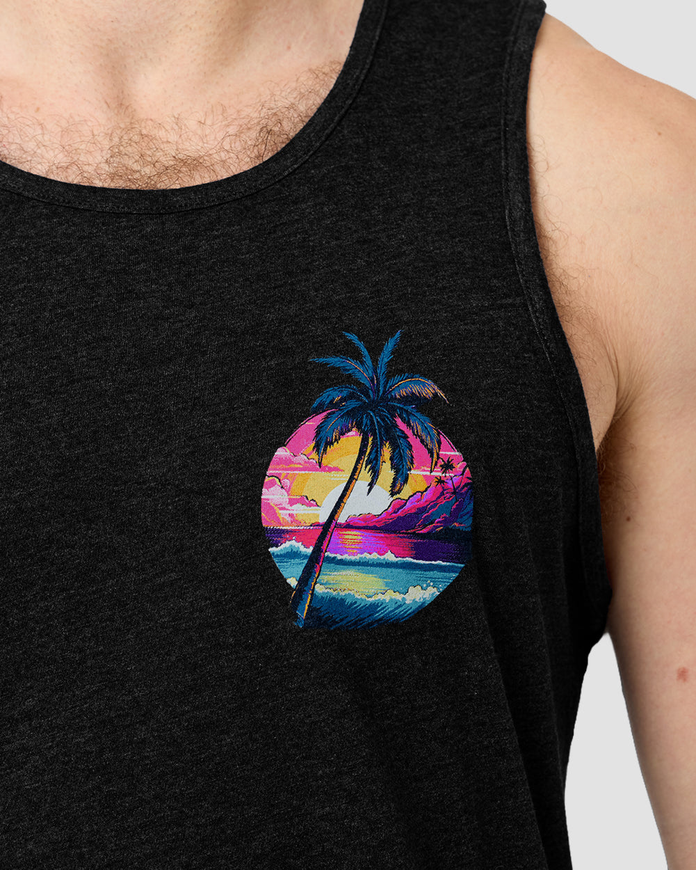 Neon Shores II Tank - Black