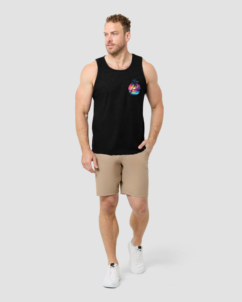 Neon Shores II Tank - Black