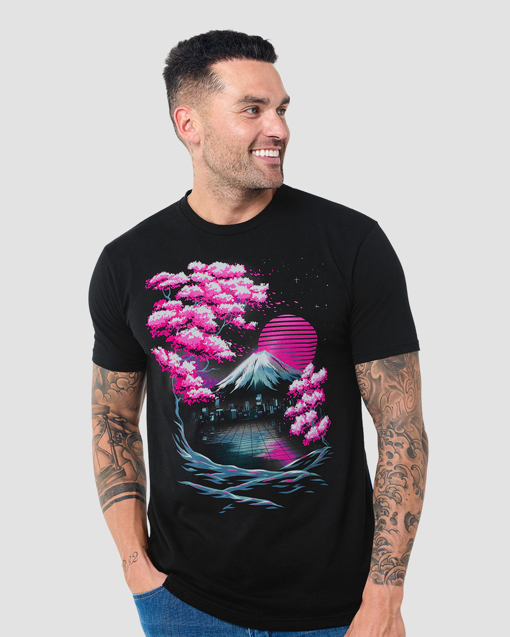 Neon Horizon Tee
