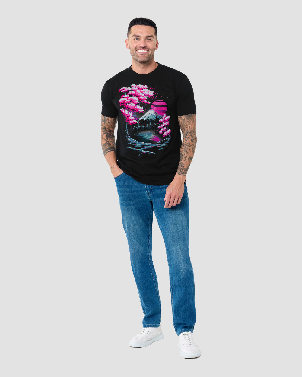 Neon Horizon Tee