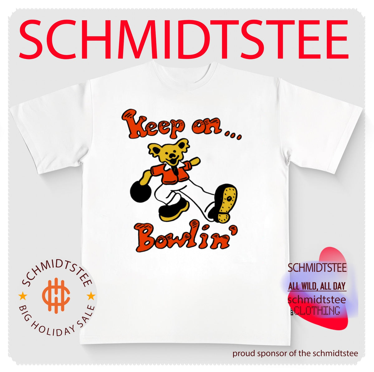 Grateful Dead Dancing Bear Keep on Bowlin’ shirt