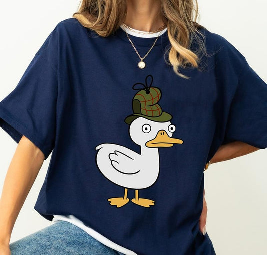 Gravity Falls Duck-Tective Funny T-shirt, Family Matching Shirt, DN Trip Outfits Trending Funny Quote Shirt