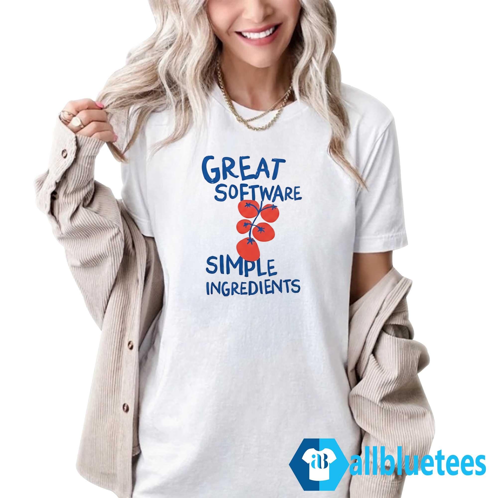 Great Software Simple Ingredients Shirt