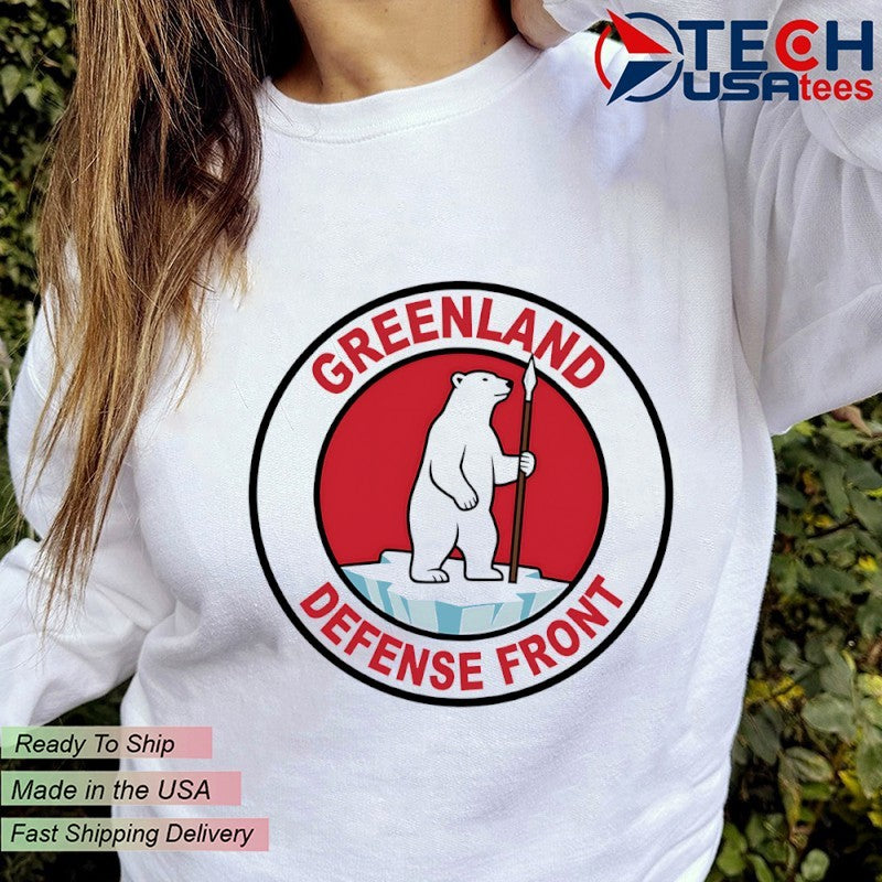Greenland defense front Polar Bear logo shirt