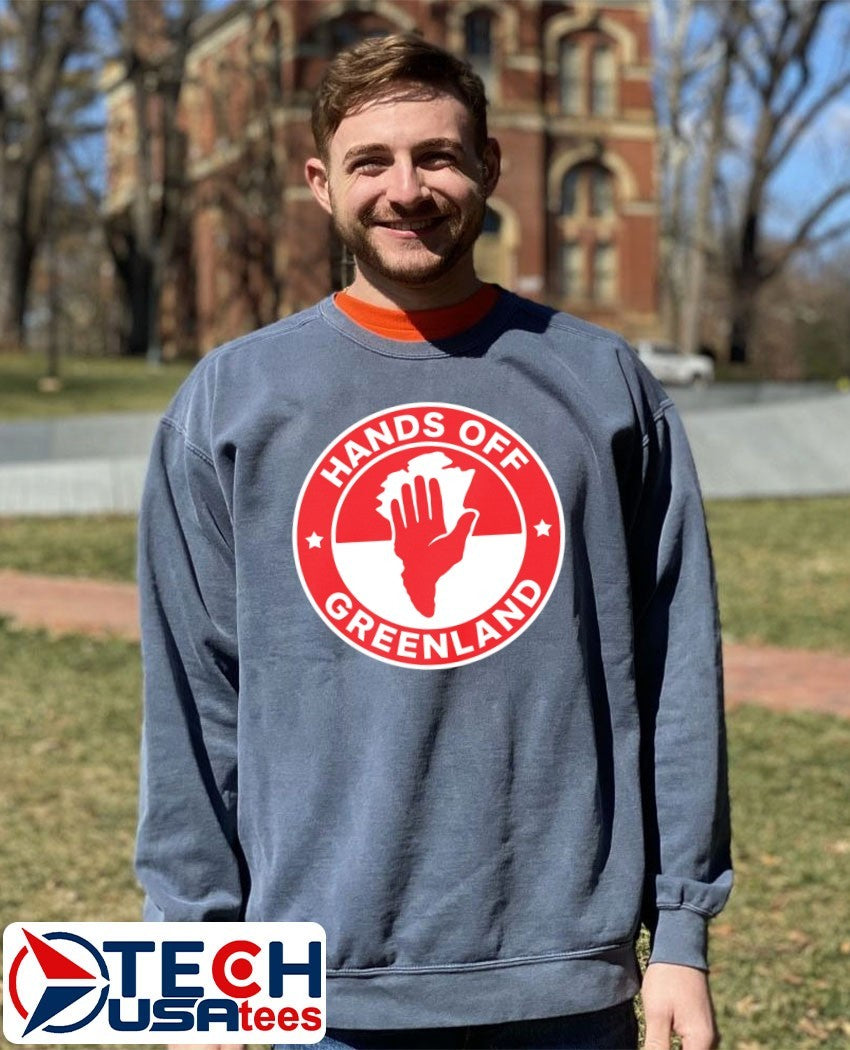 Greenland hands off logo shirt