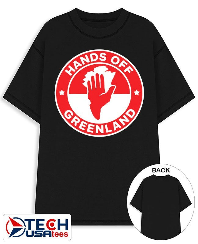 Greenland hands off logo shirt