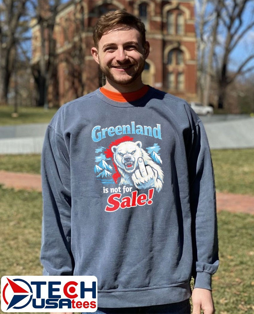 Greenland is not for sale Polar Bear middle finger shirt