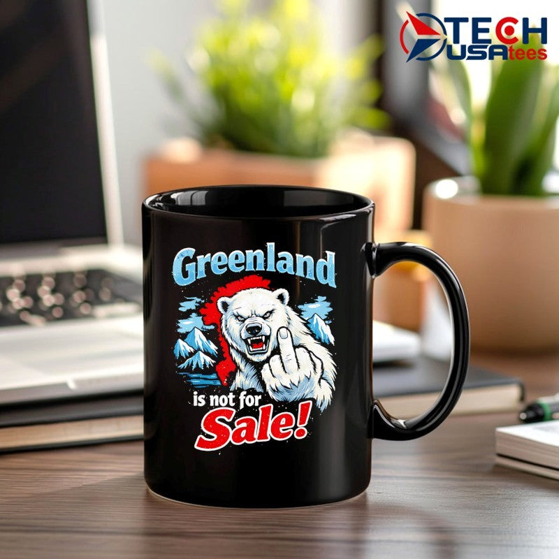 Greenland is not for sale Polar Bear middle finger shirt