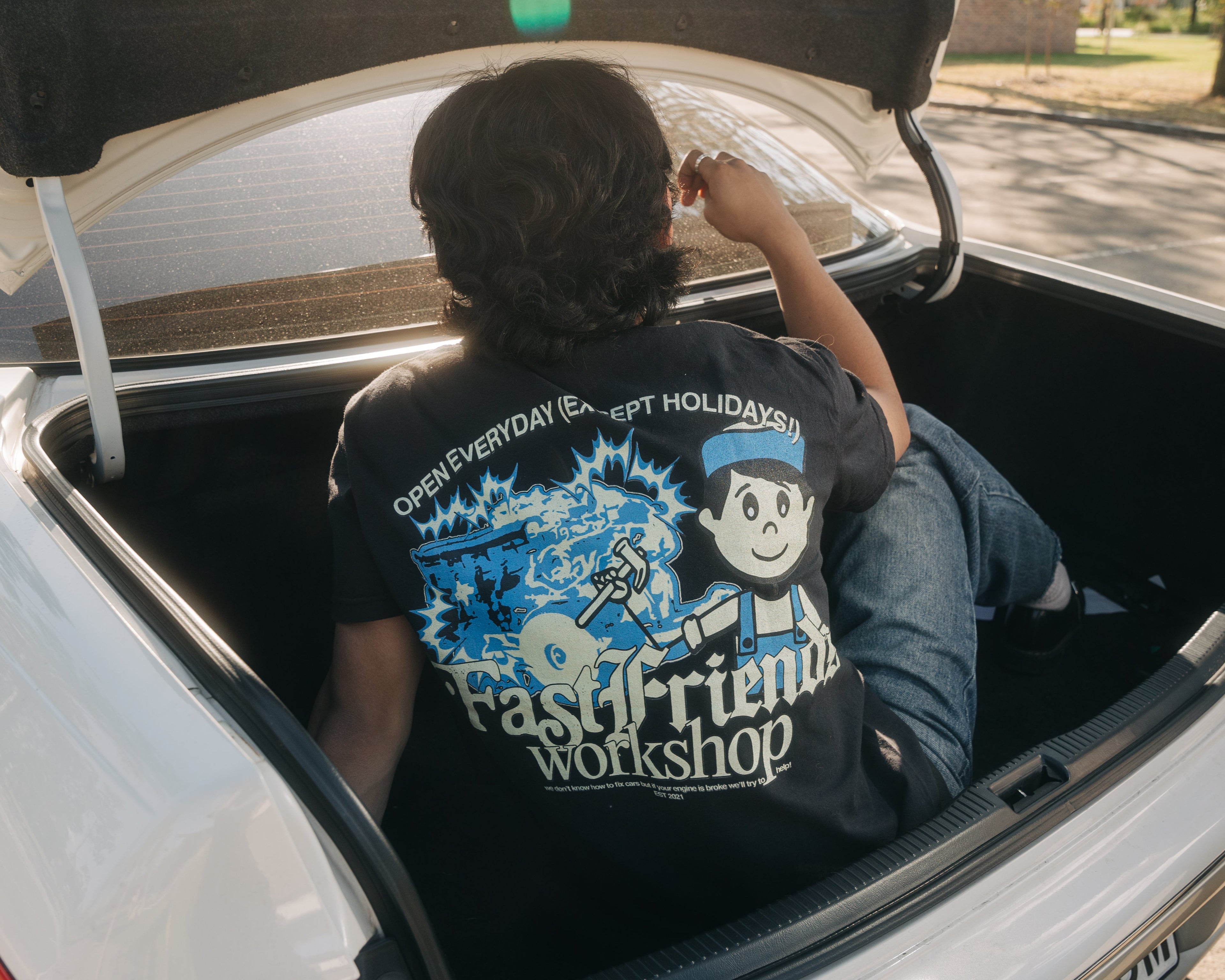 Fast Friends Workshop Tee Hoodie, Sweatshirt | CoreVibeTees.com (Image 3)