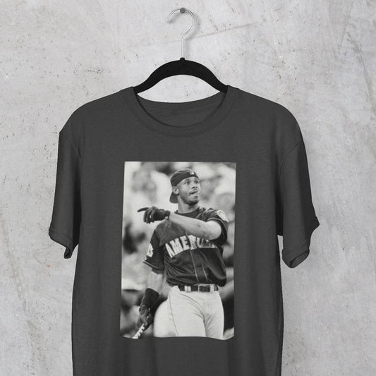 Griffey Junior Black N White T Shirt, 90s Vintage Bootleg Graphic Tee, Baseball Fan Gift, Game Day Apparel, Baseball Gift Unisex T-Shirt, Gifts For Men Women, Short Sleeve Tee Shirt