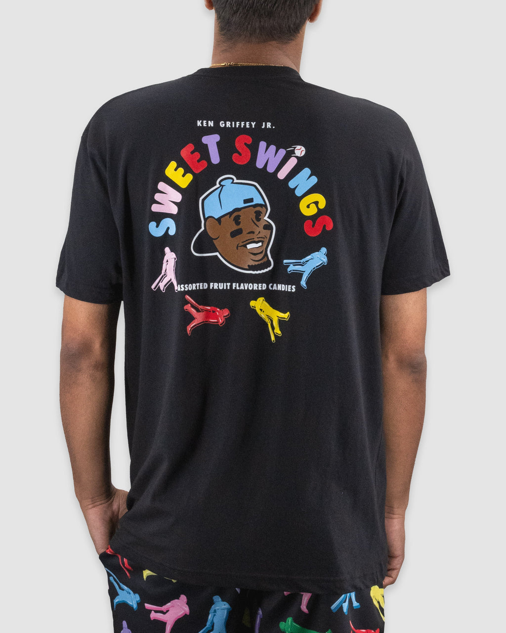 Griffey Jr. Sweet Swings Gummy Candy T-Shirt - Black Hoodie, Sweatshirt | CoreVibeTees.com (Image 4)