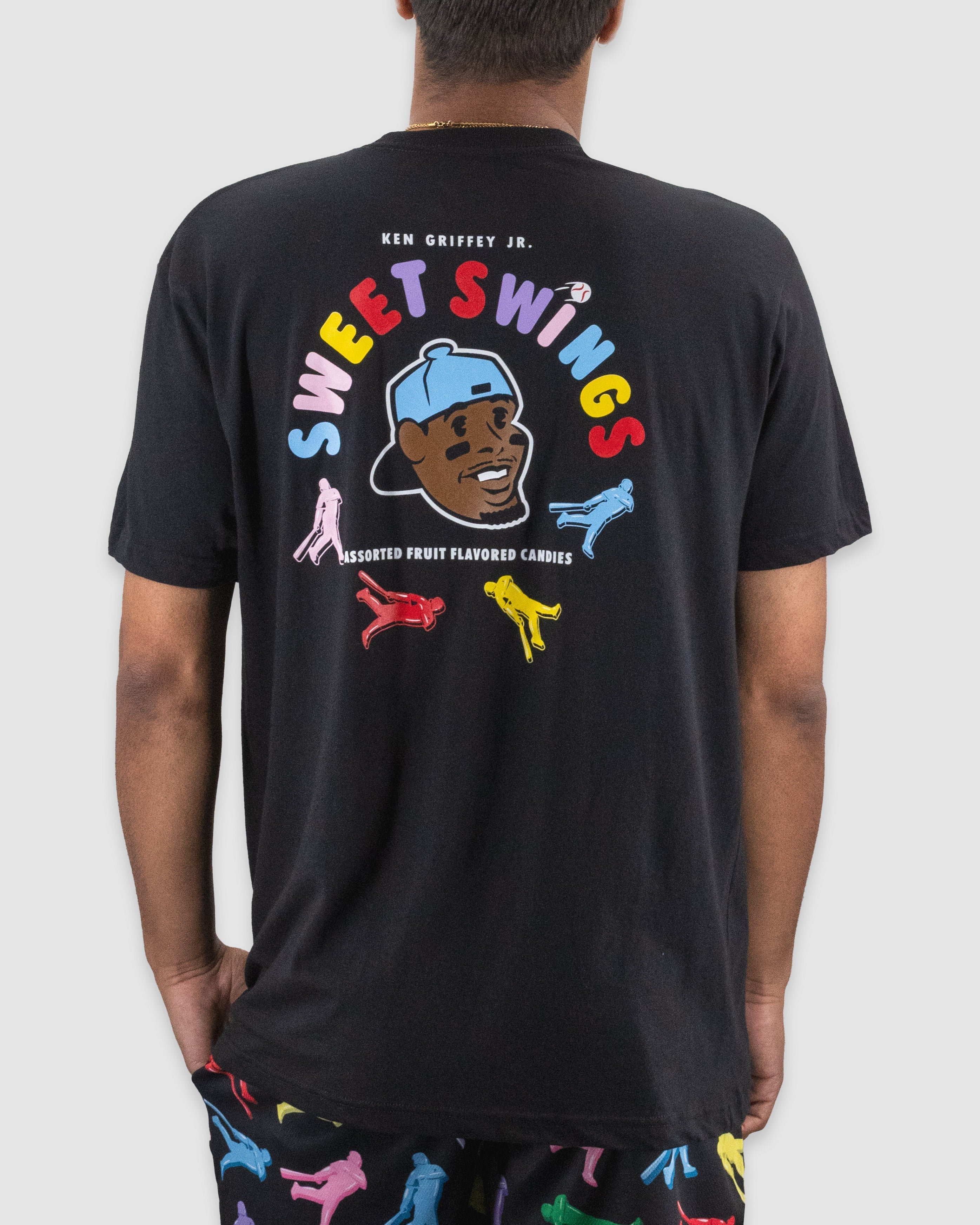 Griffey Jr. Sweet Swings Gummy Candy T-Shirt - Black Hoodie, Sweatshirt | CoreVibeTees.com (Image 4)