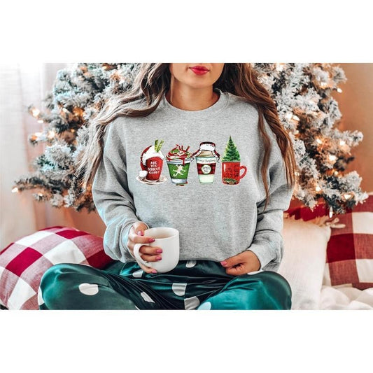 Griswold Family Sweater, Family Christmas Vacation Coffee Sweater, You Serious Clark, Retro Christmas Coffee Sweater Funny Christmas Sweater, Hoodie and Sweater; T-shirt Cotton Womenswear