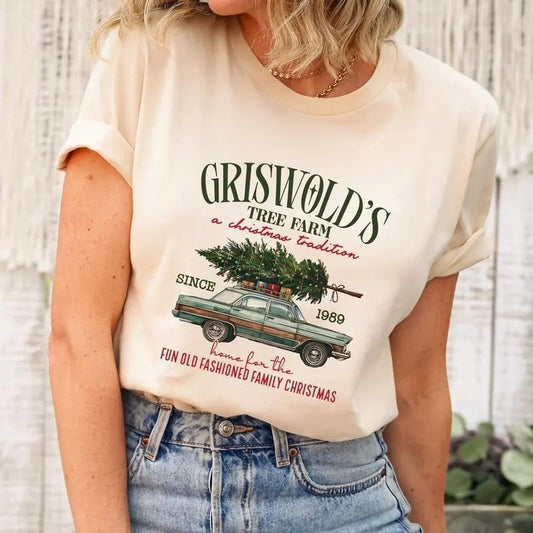Griswold's Tree Farm Since 1989 shirt, Christmas Sweatshirt For Woman, Merry Christmas Sweatshirt, Retro Christmas Sweatshirt, Family Cotton Crewneck