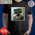 Grok 2 smoke gold chain robot shirt
