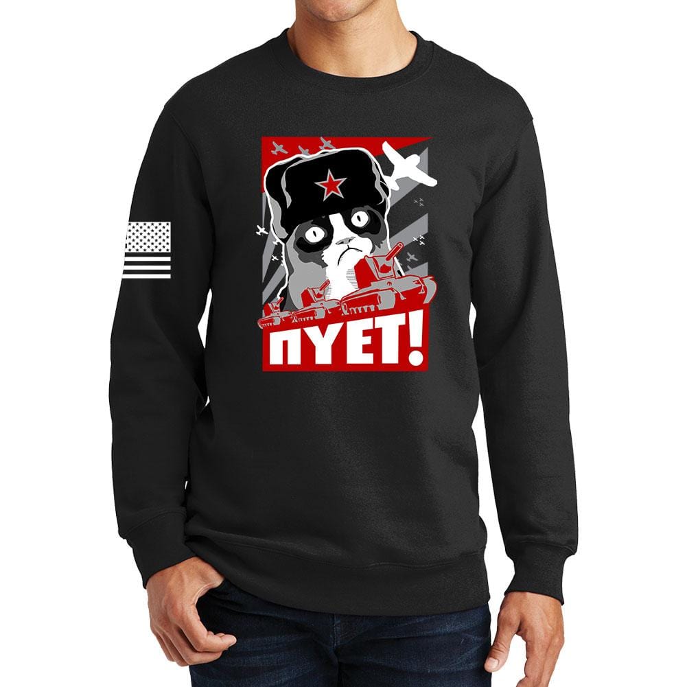 NIET Grumpy Russian Cat Sweatshirt T-Shirts, Hoodie | CoreVibeTees.com (Image 1)