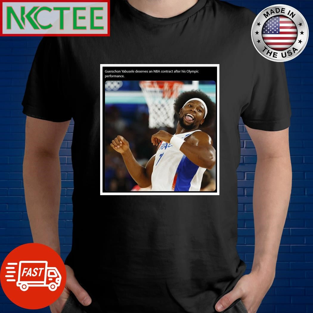 Guerschon Yabusele deserves an NBA contract after his Olympic Paris 2024 performance shirt