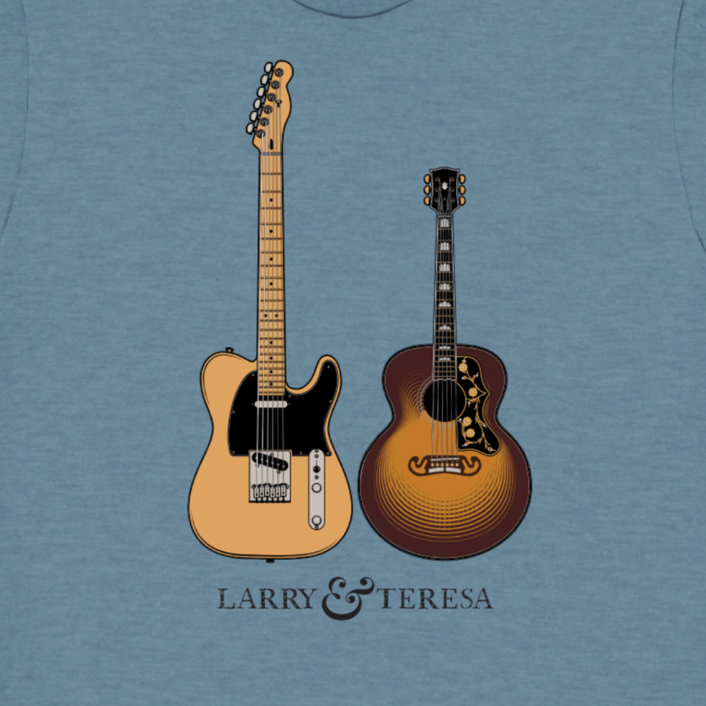 Guitar Blue T-Shirt Hoodie, Sweatshirt | CoreVibeTees.com (Image 2)