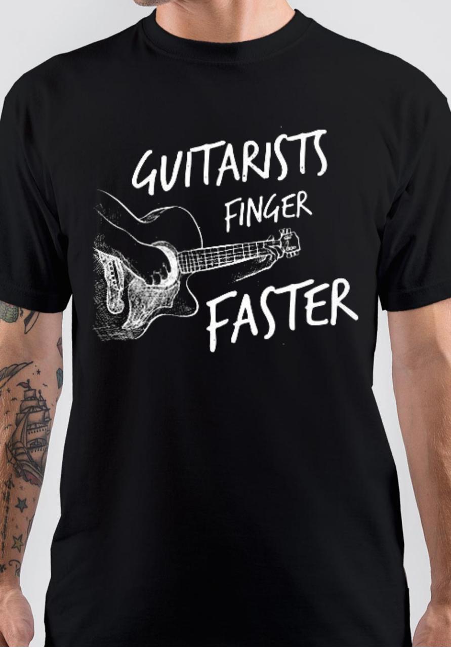 Guitarists Finger Faster T-Shirt Hoodie, Sweatshirt | CoreVibeTees.com