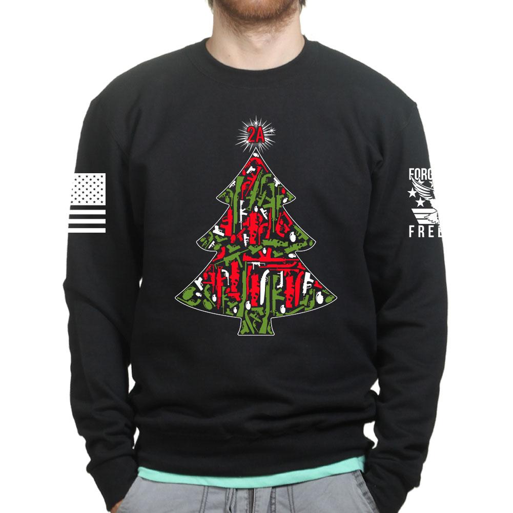 2A Christmas Tree Sweatshirt Style001 T-Shirts, Hoodie | CoreVibeTees.com (Image 1)