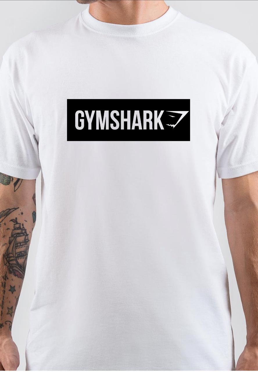 Gymshark White T-Shirt Hoodie, Sweatshirt | CoreVibeTees.com
