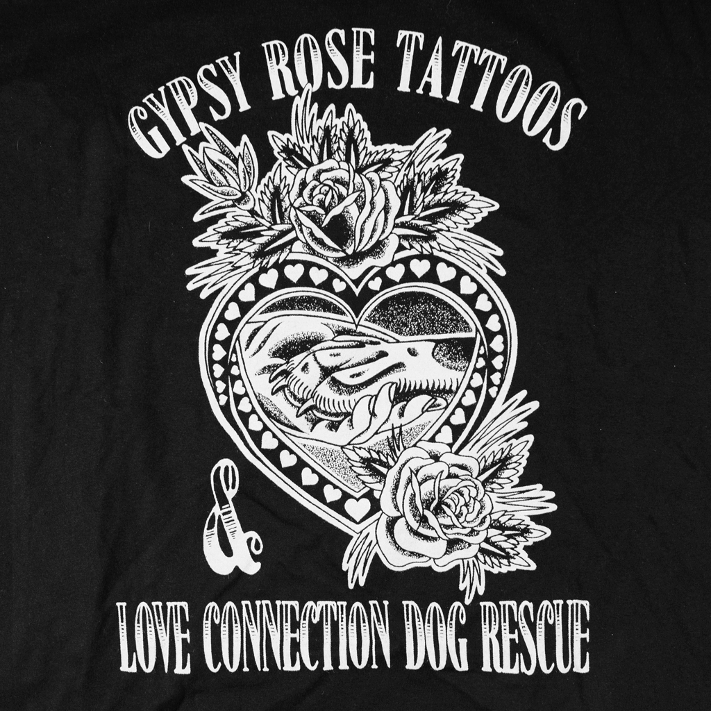 Gypsy Rose Tattoo | Love Connection Black T-Shirt Hoodie, Sweatshirt | CoreVibeTees.com (Image 2)