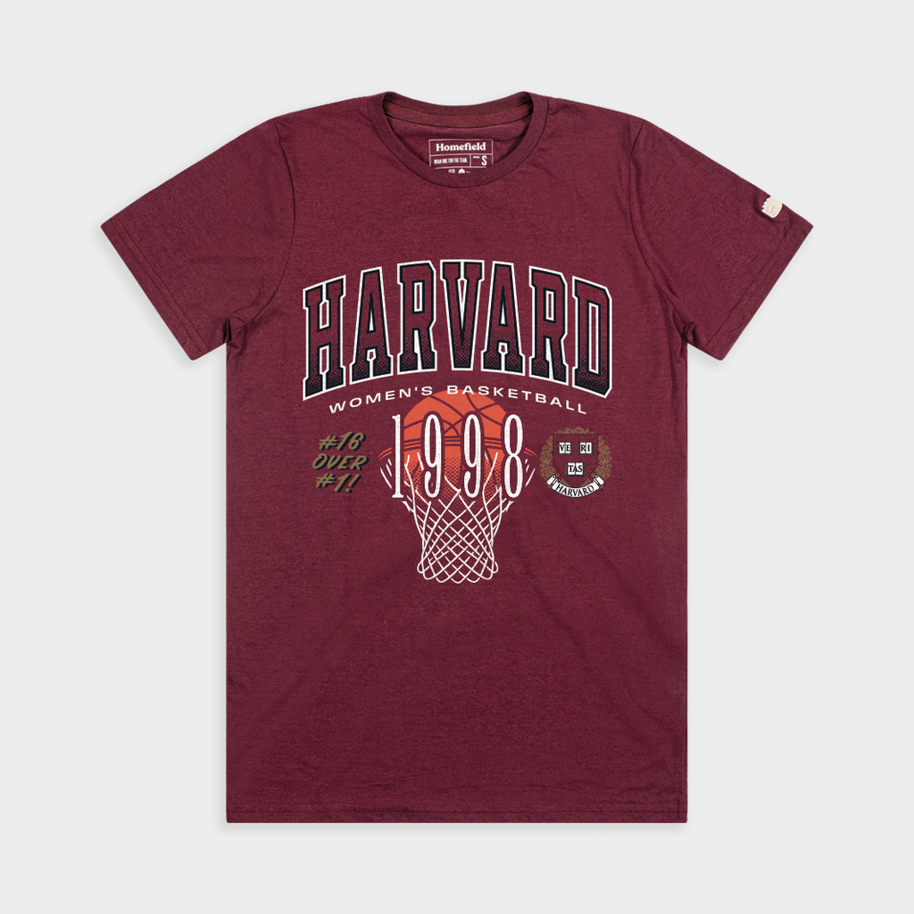 Harvard Women's Basketball 1998 "16 Over 1" Tee Style001 Hoodie, Sweatshirt | CoreVibeTees.com