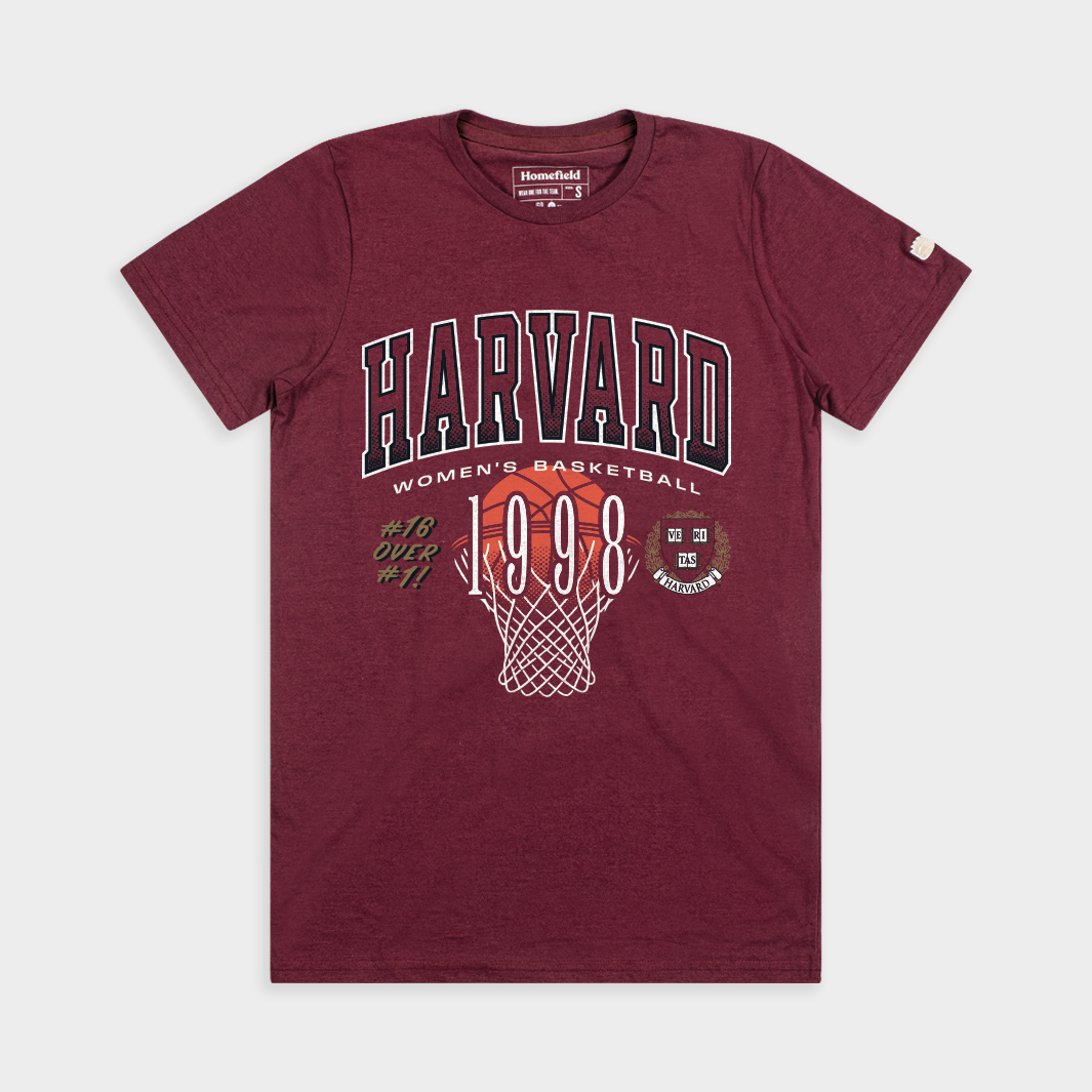 Harvard Women's Basketball 1998 "16 Over 1" Tee Style001 Hoodie, Sweatshirt | CoreVibeTees.com