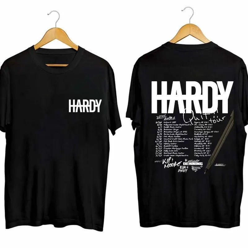 HARDY 2024 Quit Concert Quit Country Music Tour T-Shirt For Fan