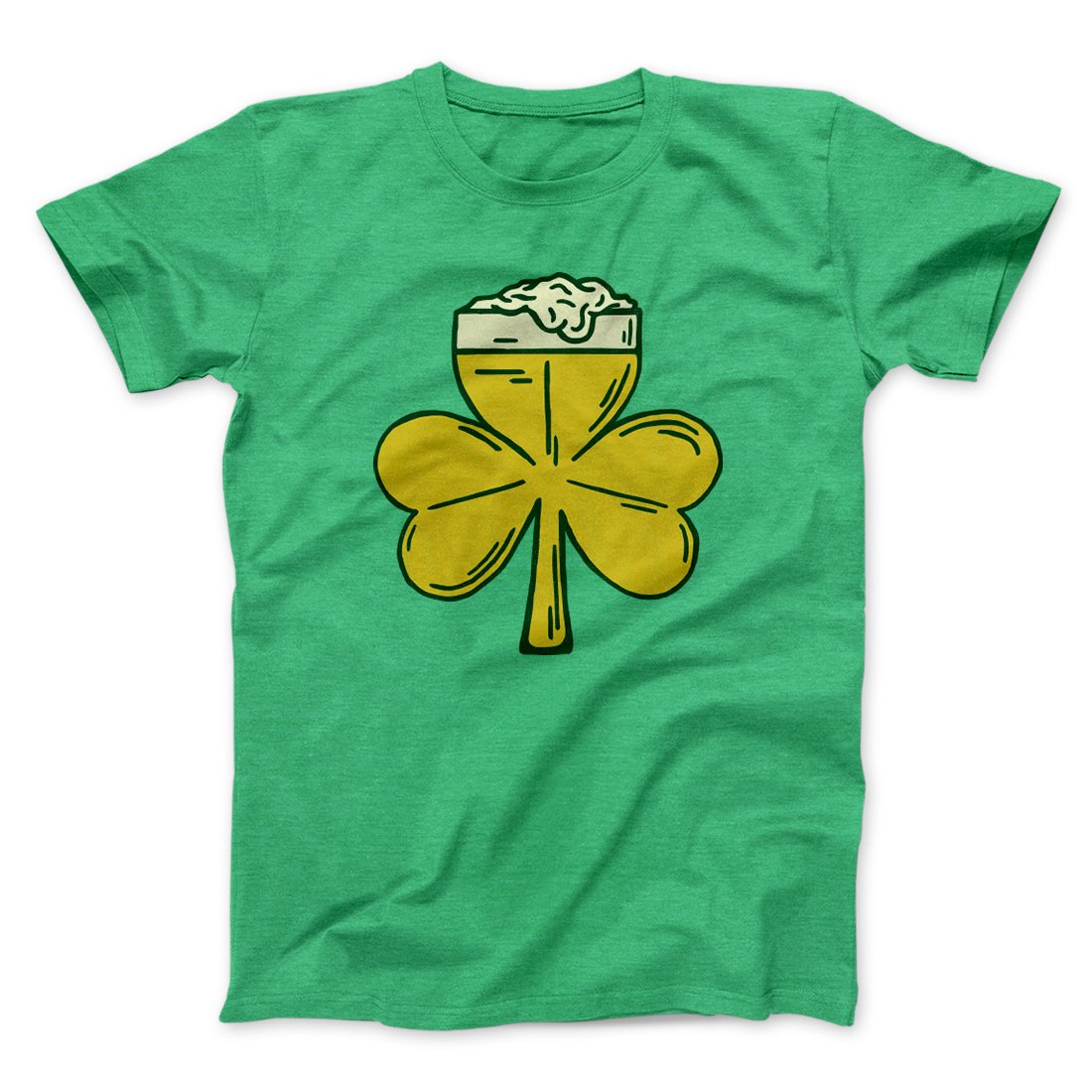 Beer Shamrock Men/Unisex T-Shirt Hoodie, Sweatshirt | CoreVibeTees.com (Image 1)
