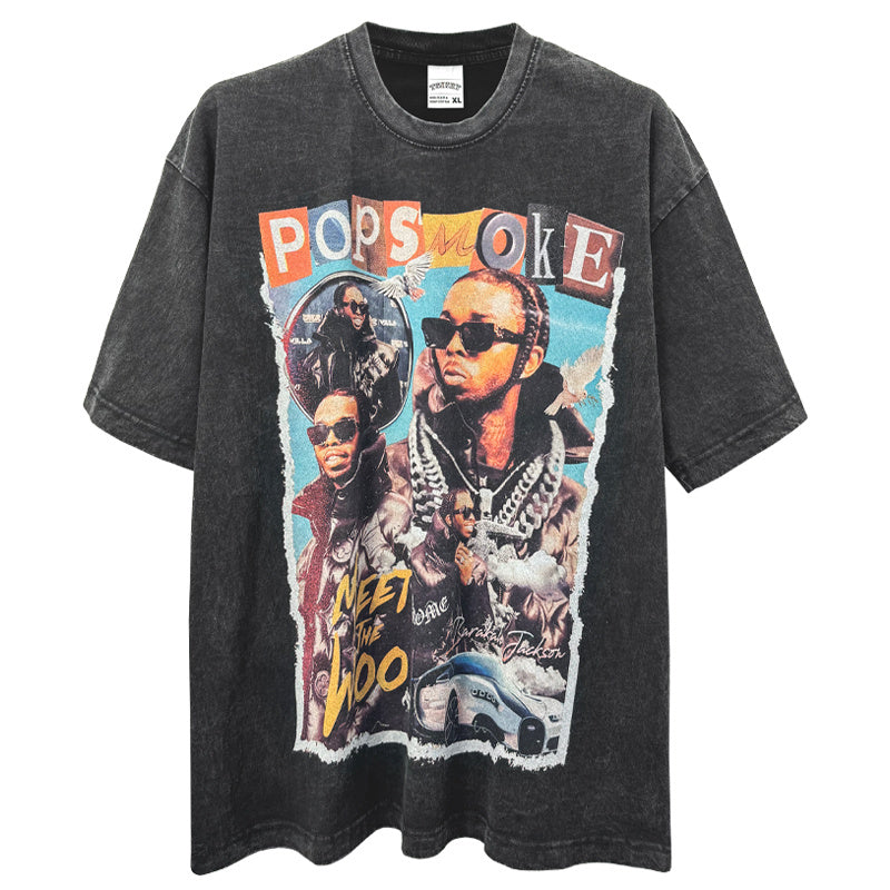 POP SMOKE "MEET THE WOO" TEE 2024 Hoodie, Sweatshirt | CoreVibeTees.com (Image 1)