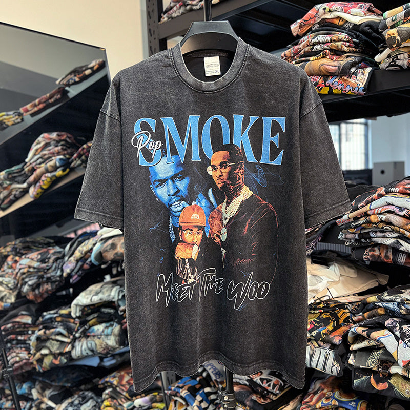 POP SMOKE "MEET THE WOO" PREMIUM TEE 2024 Hoodie, Sweatshirt | CoreVibeTees.com (Image 2)