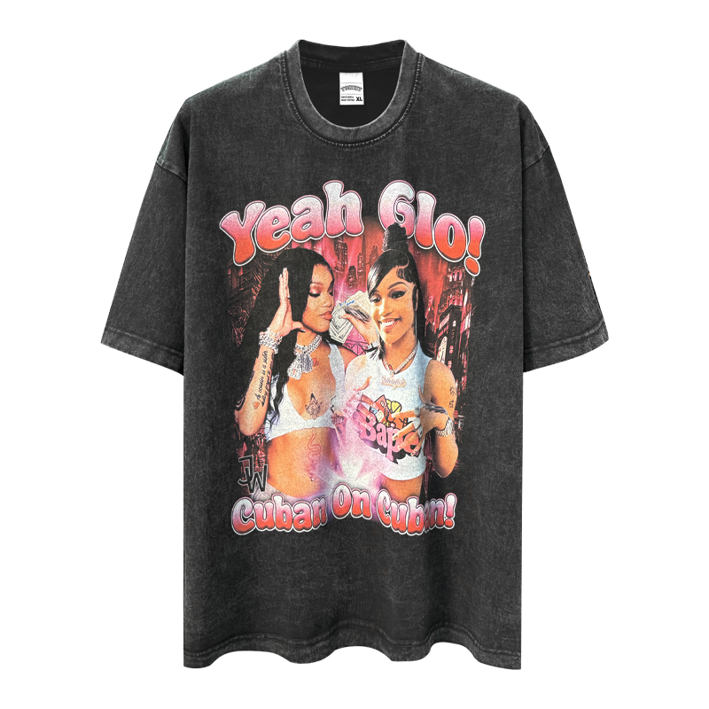 GloRilla â€œCUBAN ON CUBAN YEAH GLO TEEâ€ 2024 Hoodie, Sweatshirt | CoreVibeTees.com (Image 1)