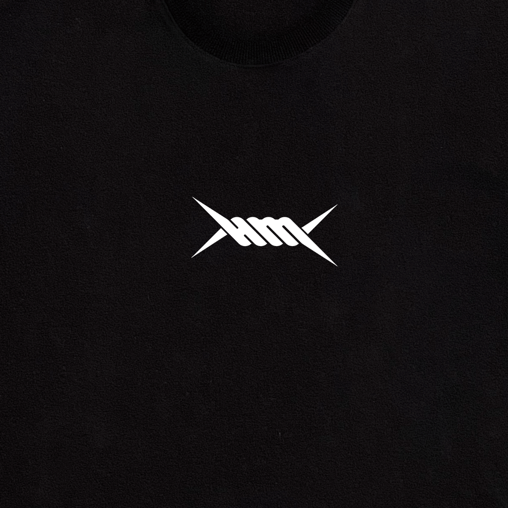 HM Logo Black Tee Hoodie, Sweatshirt | CoreVibeTees.com (Image 2)