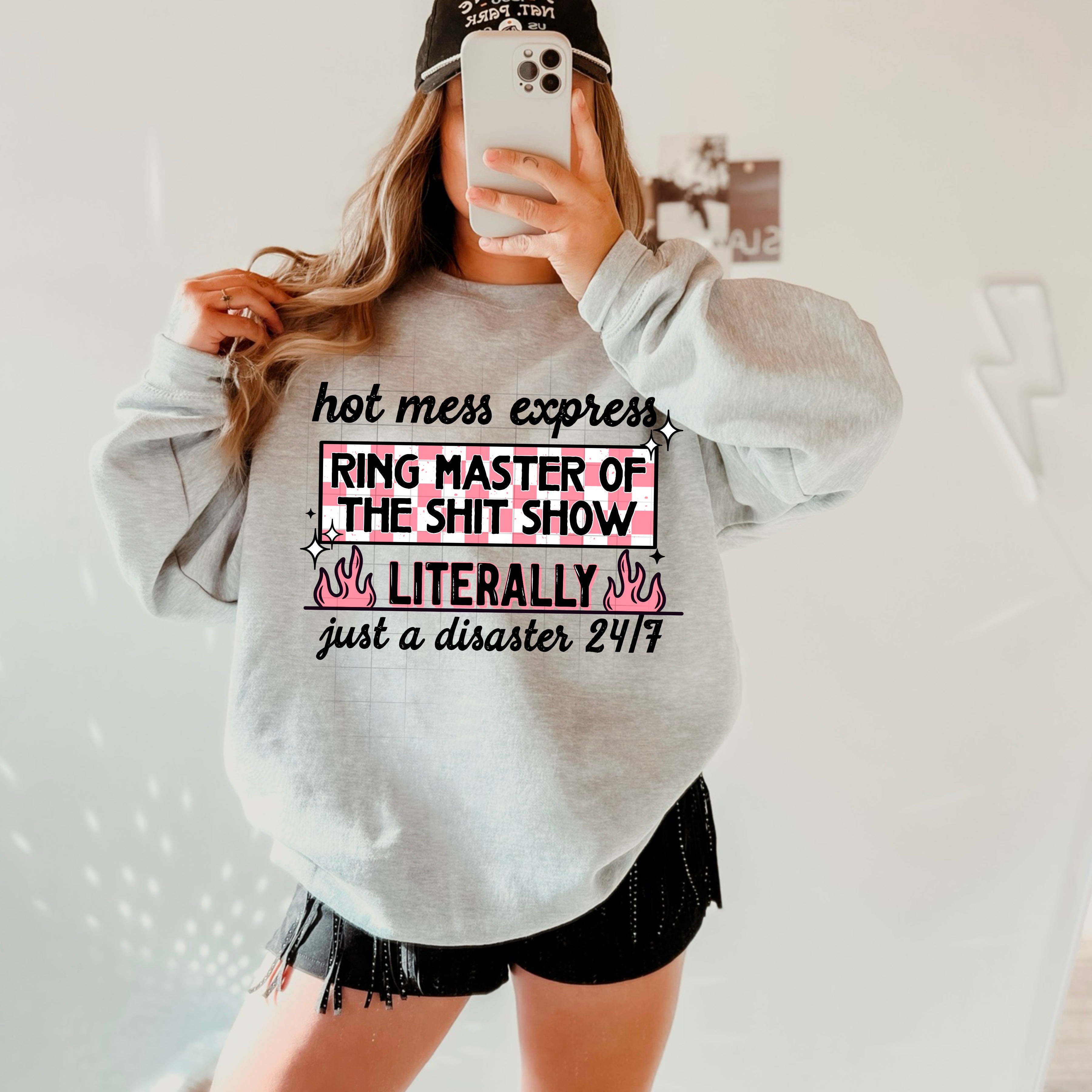 HOT MESS EXPRESS RING MASTER SWEATSHIRT T-Shirts, Hoodie | CoreVibeTees.com (Image 1)