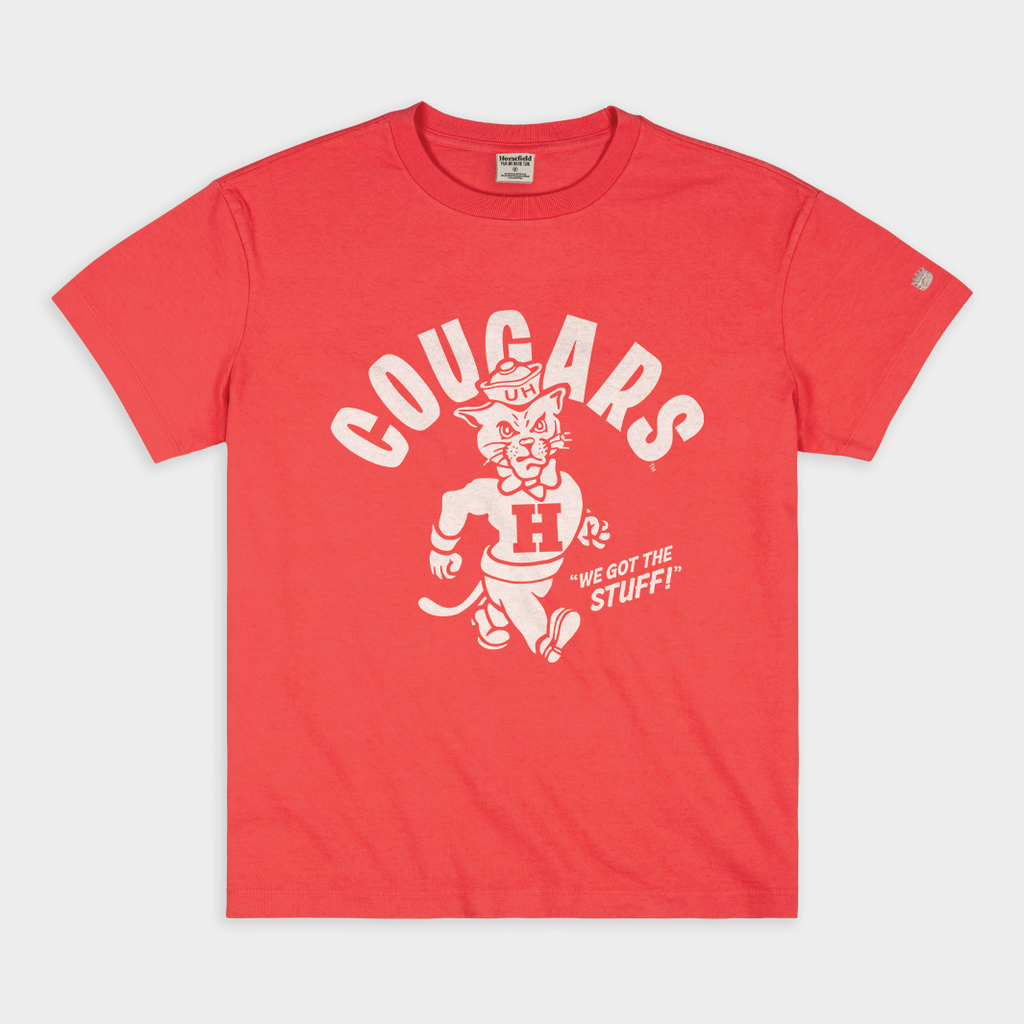 Houston Vintage Strutting Cougar Heavyweight Tee Style001 Hoodie, Sweatshirt | CoreVibeTees.com