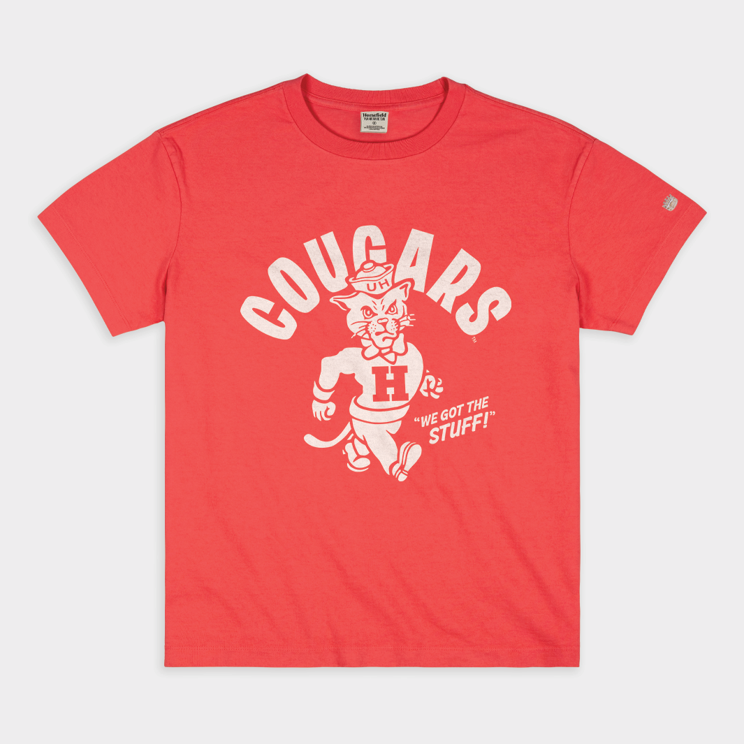 Houston Vintage Strutting Cougar Heavyweight Tee Style001 Hoodie, Sweatshirt | CoreVibeTees.com