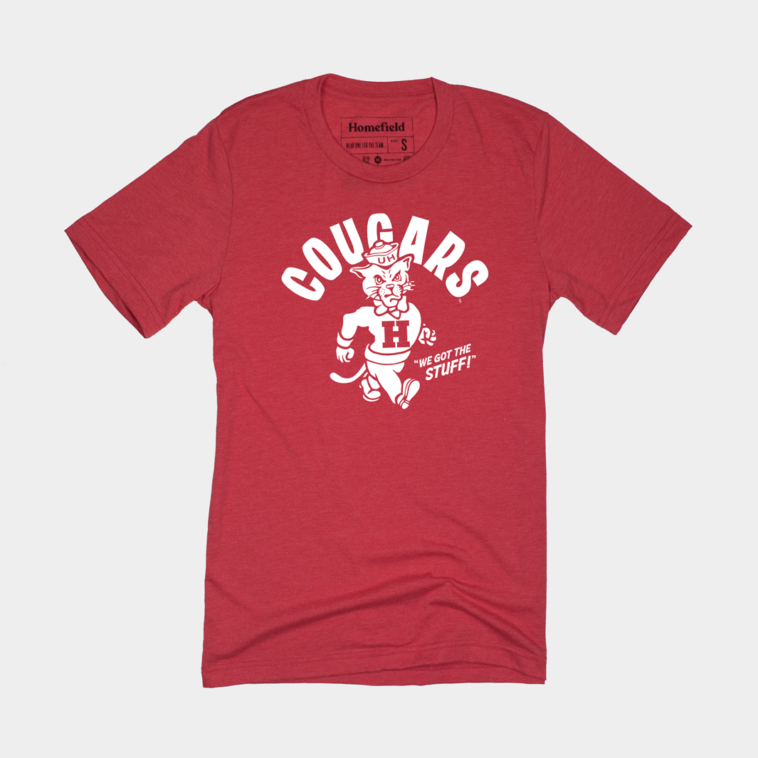 Houston Vintage Strutting Cougar Tee Hoodie, Sweatshirt | CoreVibeTees.com