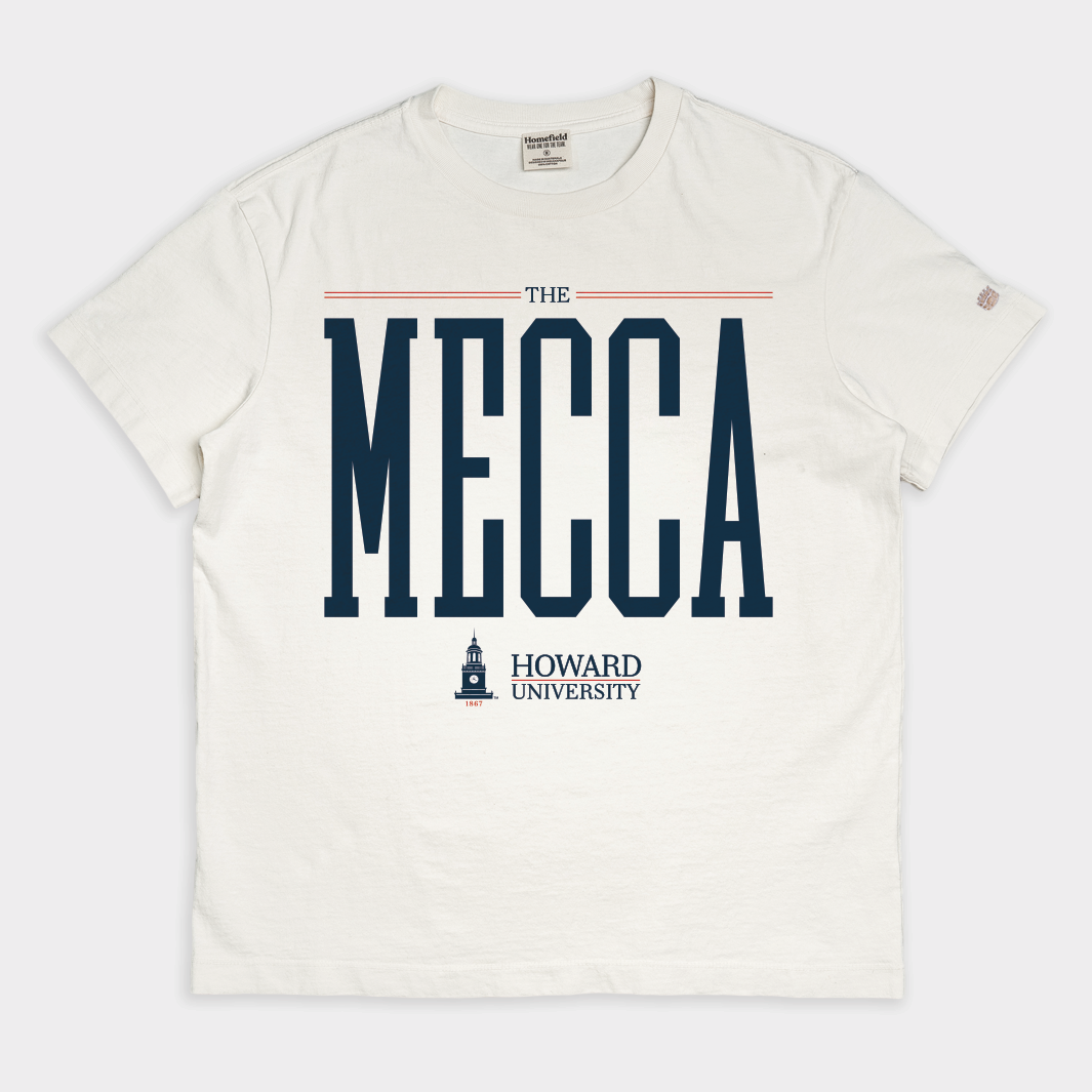 Howard University "The Mecca" Vintage Heavyweight Tee Hoodie, Sweatshirt | CoreVibeTees.com (Image 1)