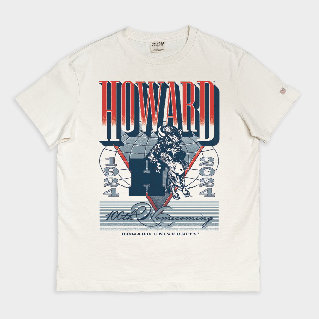 Howard 2024 Homecoming Centennial Vintage Heavyweight Tee Style001 Hoodie, Sweatshirt | CoreVibeTees.com (Image 1)