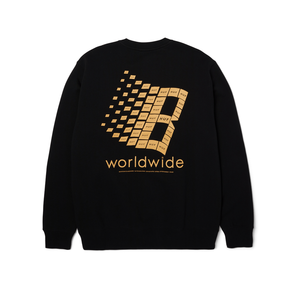 HUF x Bronze56K Crewneck Sweatshirt T-Shirts, Hoodie | CoreVibeTees.com (Image 1)