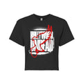 Spray Logo Womenâ€™s Crop Tee (Black) Hoodie, Sweatshirt | CoreVibeTees.com