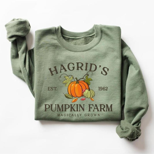 Hagrid's Pumpkin Patch Sweatshirt, Fall Sweatshirt, Halloween Sweatshirt, Book Lover Gifts, Thanksgiving 2024